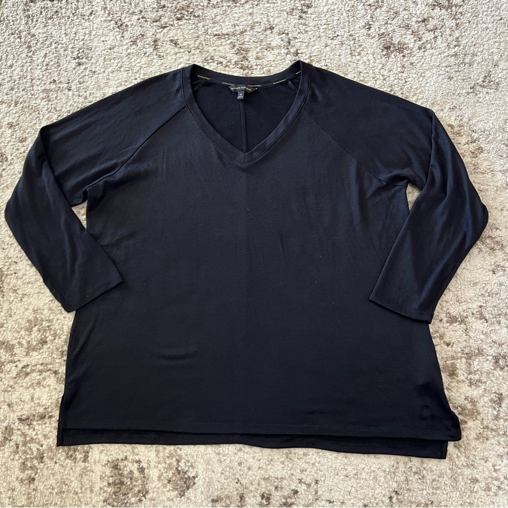 Banana Republic Black V-neck Long Sleeve Sweater size XXL